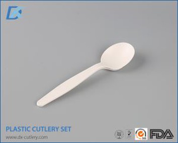 FDA China Disposable Plastic Biodegradable Soup Spoon