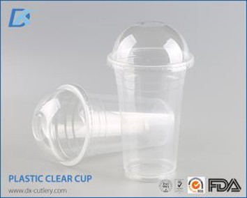 Eco Friendly 8 Oz Clear Plastic Disposable Cups with Lids