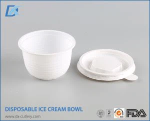 Dispsoable White Small Plastic Ice Cream Bowls