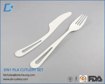 2018 China Factory Disposable Plastic Compostable Fork And Knife