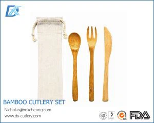 Reusable Biodegradable Bamboo Cutley Set
