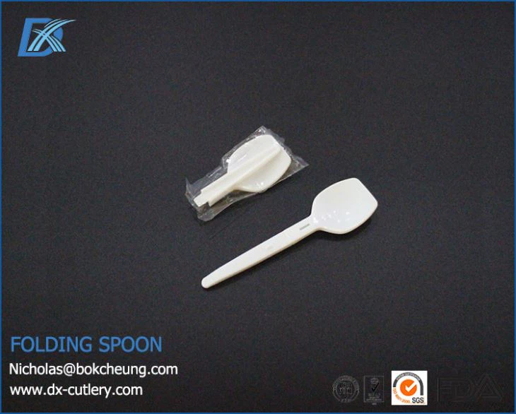 Plastic Folding Spoon